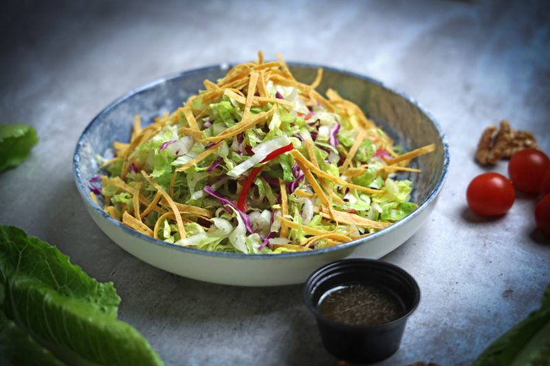 Costa Vida Taco Fiesta Salad in a crispy tortilla bowl