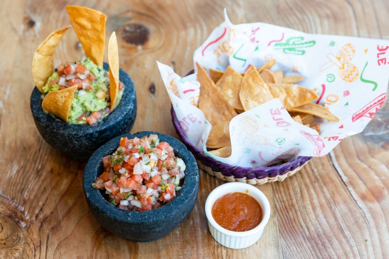 Costa Vida Housemade Tortilla Chips with fresh guacamole